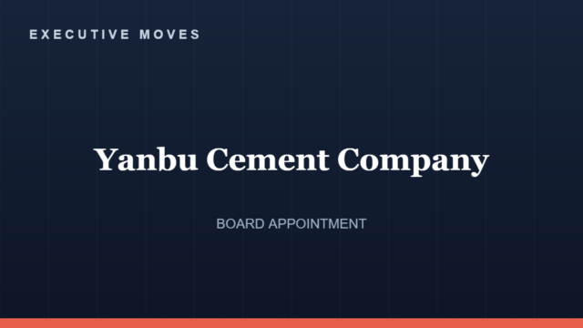 Yanbu Cement Company board appointment