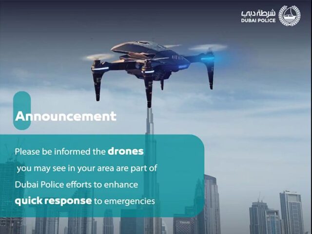 Dubai Police Drone Announcement