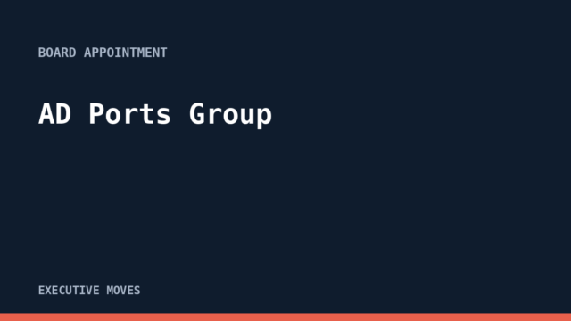 AD Ports Group announcement AD Ports Group announcement, Executive Moves