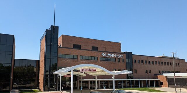 Modern hospital exterior Modern hospital exterior