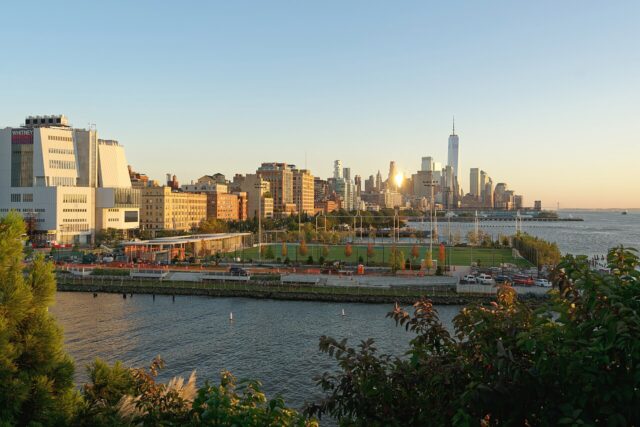 new-york-financial-district-sector New York financial district skyline, United States