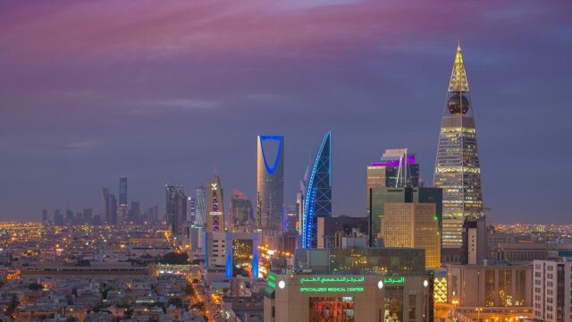riyadh-skyline-saudi-corporate Riyadh skyline, representing the Saudi corporate and financial sector
