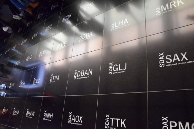 Stock exchange trading floor