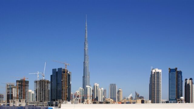Dubai skyline along Sheikh Zayed Road