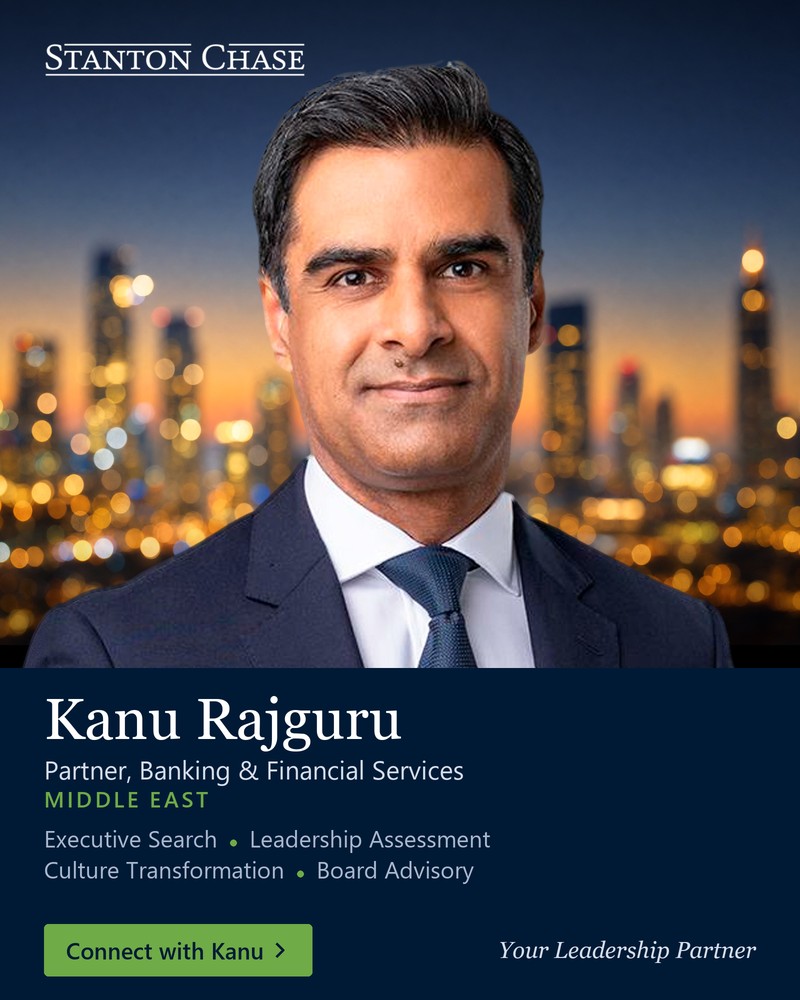 Kanu Rajguru, Partner, Banking and Financial Services, Middle East, Stanton Chase