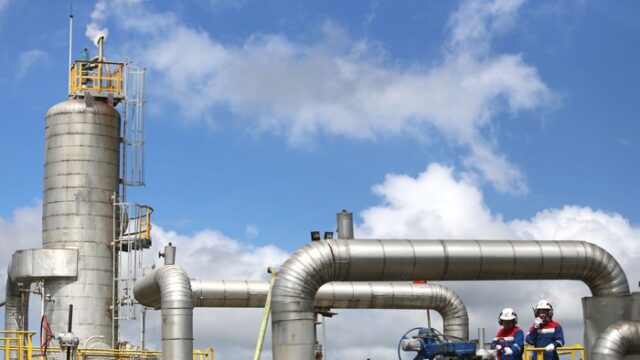 A gas processing facility