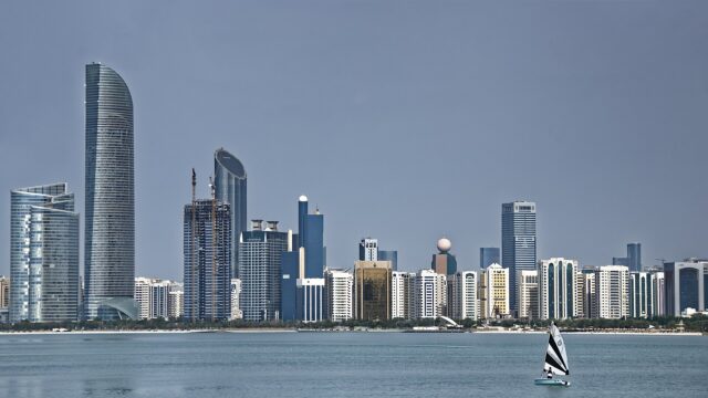 Abu Dhabi skyline, host city of AI Everything Abu Dhabi 2026 at ADNEC