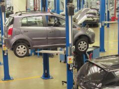 Automechanika Dubai 2026 Moves to Dubai Exhibition Centre at Expo City for Its November Edition Vehicle on a lift in an automotive service workshop