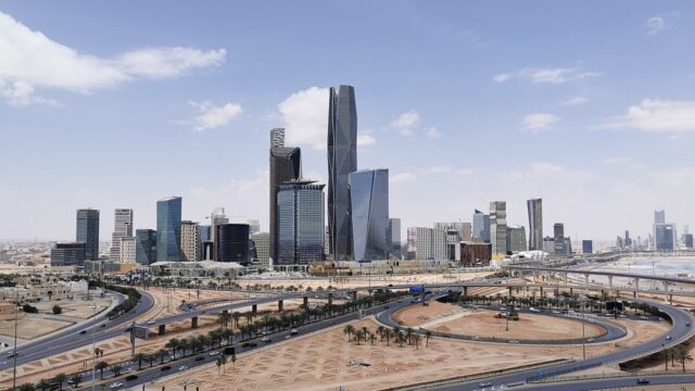 King Abdullah Financial District skyline in Riyadh King Abdullah Financial District skyline in Riyadh