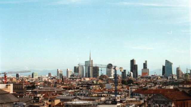 The Milan skyline in daylight