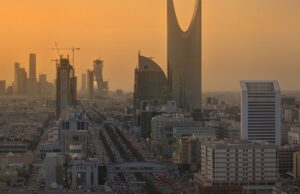 GCC Economies Forecast to Contract 6.4 Percent in 2026 Before a 5.8 Percent Rebound Riyadh skyline showing the King Abdullah Financial District and Kingdom Centre