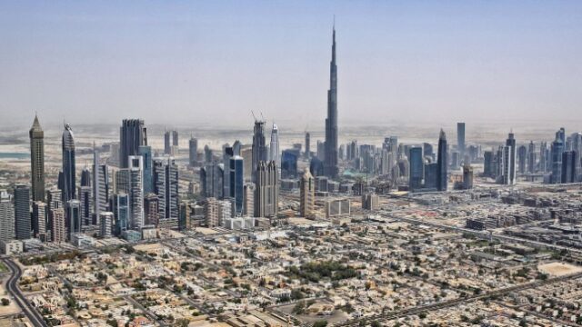 Dubai skyline with Burj Khalifa Dubai skyline with Burj Khalifa