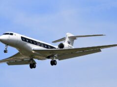 MEBAA Show 2026 Brings Business Aviation Leaders to Dubai in December Gulfstream business jet on approach