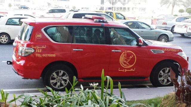 Qatar police patrol vehicle