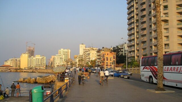 Beirut Corniche seafront promenade
