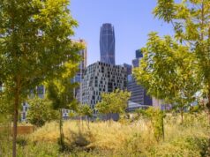 Riyadh Global Medical Biotechnology Summit runs 14 to 16 September 2026 in Riyadh Trees in a Riyadh park with the towers of the King Abdullah Financial District behind