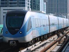 UITP MENA Conference 2026 set for Dubai, 7 and 8 December, for public transport authorities and operators Dubai Metro train at Business Bay