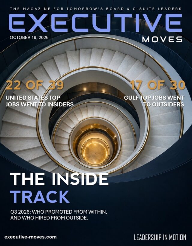 The Inside Track, Executive Moves cover, 19 October 2026