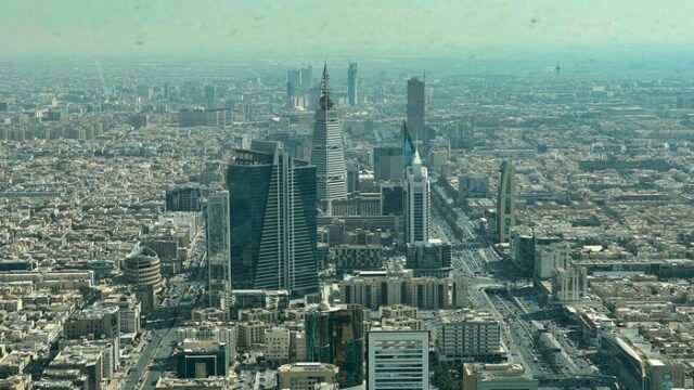 The Riyadh business district in Saudi Arabia