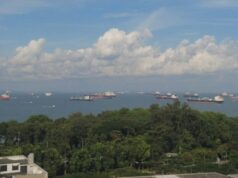 IMDEX Asia 2027 Brings Naval and Maritime Security Buyers to the Changi Exhibition Centre in May Cargo and support ships at anchor off Singapore on a clear day