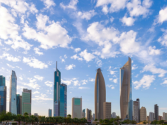 Gulf Cyber Security Challenges Conference Takes Its Seventh Edition to the Jumeirah Messilah Beach Hotel The Kuwait City skyline photographed in daylight under broken white cloud