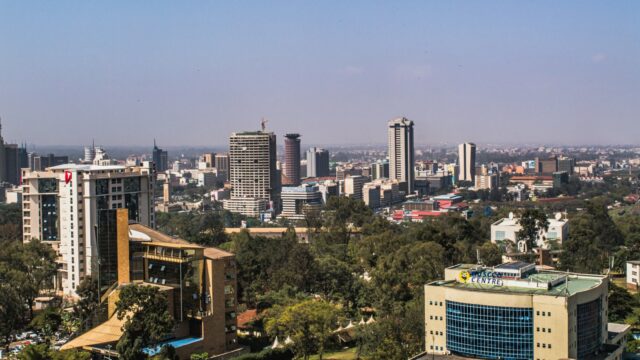 The Nairobi skyline