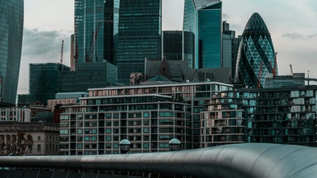 news1_lseg Daylight view of the City of London skyline, where the London Stock Exchange Group is headquartered