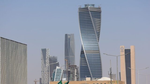 Riyadh financial district towers, Saudi Arabia