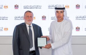 UAE and Egypt Renew Five Billion Dirham Currency Swap for a Further Five Years Khaled Balama of the Central Bank of the UAE and Hassan Abdalla of the Central Bank of Egypt sign the renewed currency swap