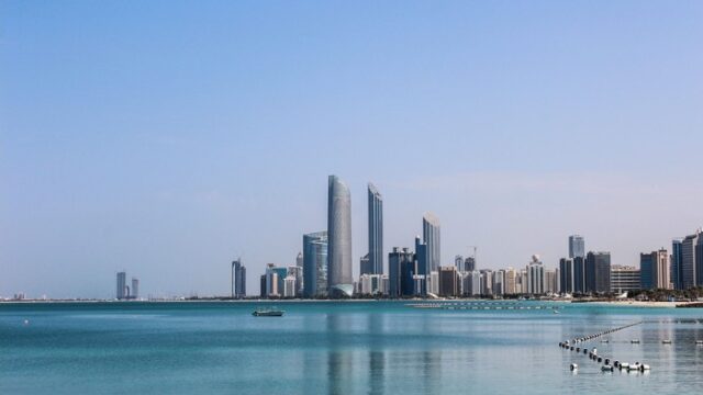 Abu Dhabi skyline, one of two cities where Temasek will open a Middle East office